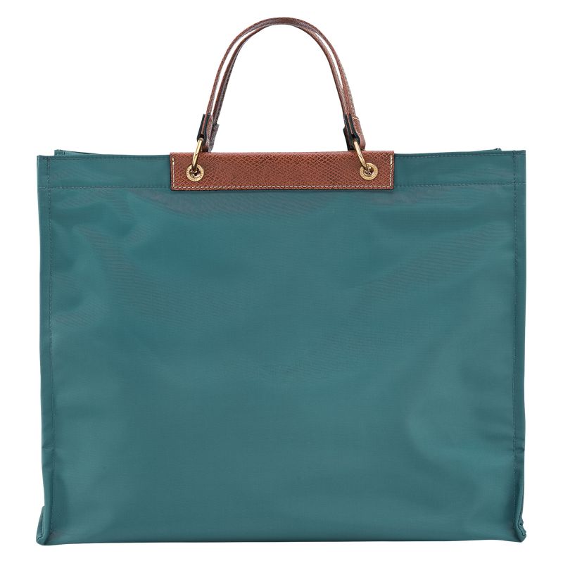 Blue Green Longchamp Cabas L Women Tote Bag | Ksa-190OGLVQZ