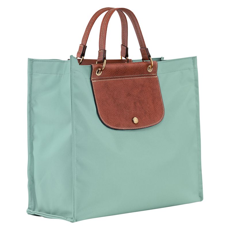 Blue Green Longchamp Cabas L Women Tote Bag | Ksa-613CUOXSD