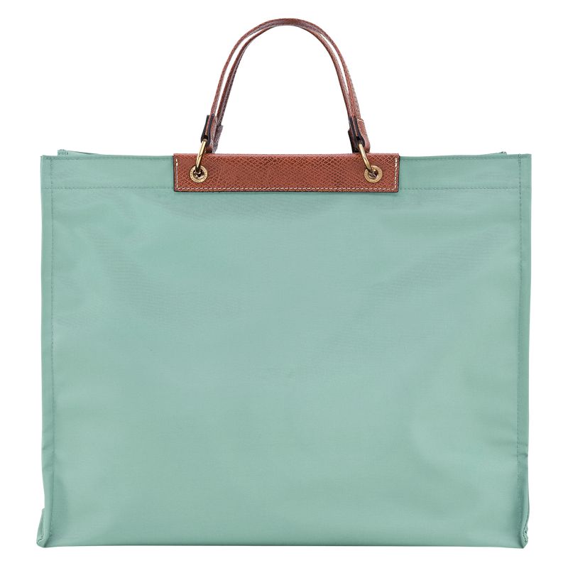 Blue Green Longchamp Cabas L Women Tote Bag | Ksa-613CUOXSD