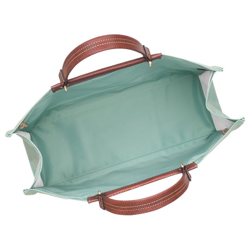 Blue Green Longchamp Cabas L Women Tote Bag | Ksa-613CUOXSD