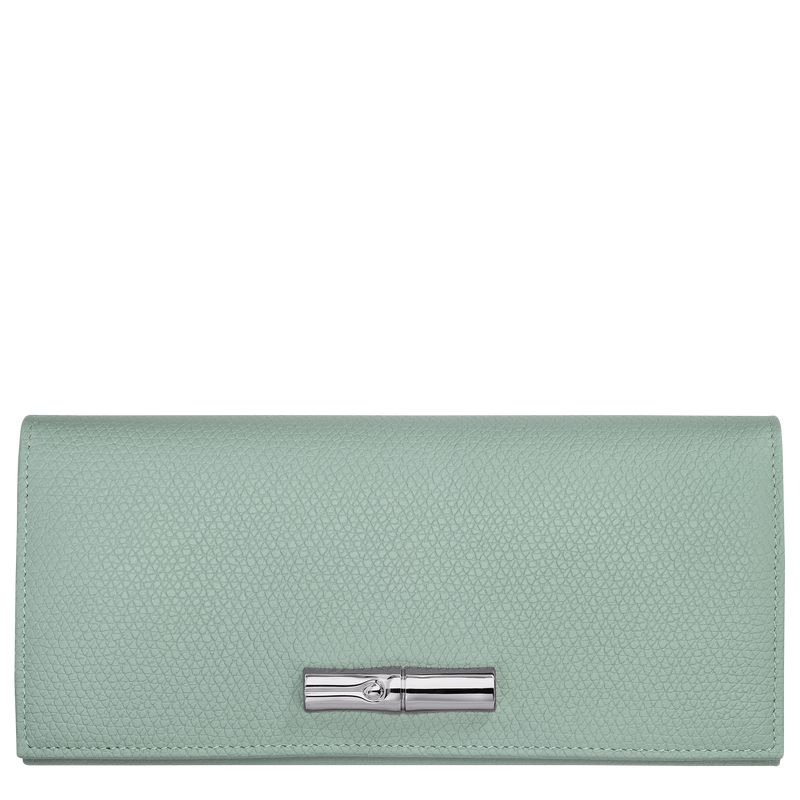 Blue Green Longchamp Le Roseau Flap Women Wallet | Ksa-087RJOULE