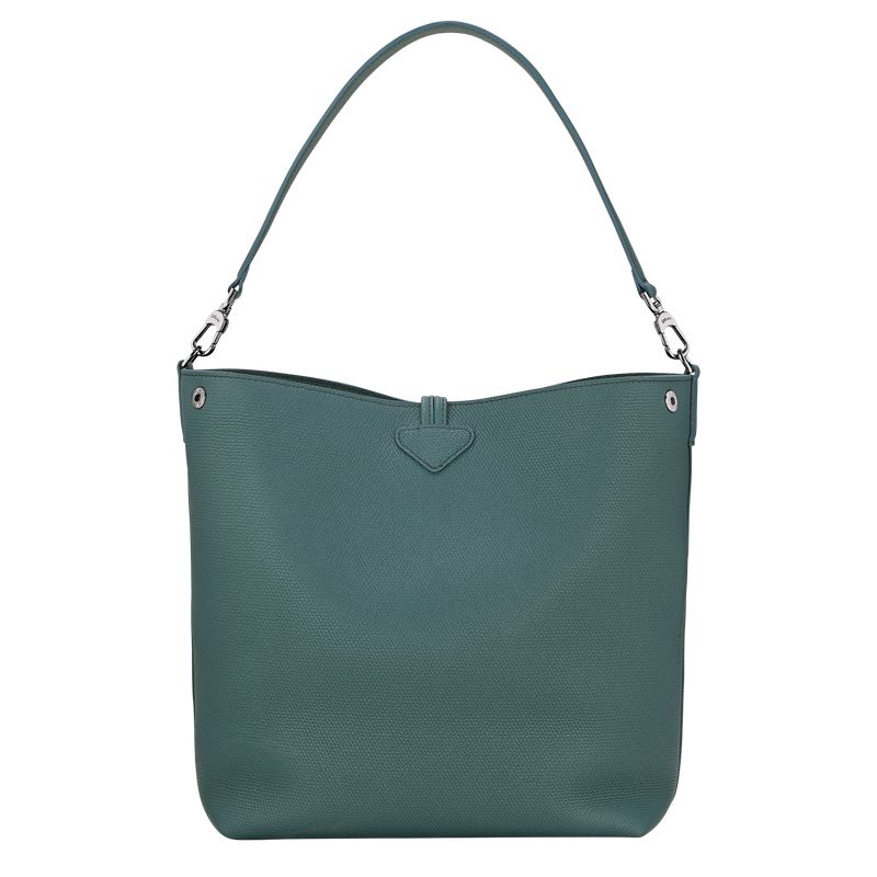 Blue Green Longchamp Le Roseau M Women Shoulder Bag | Ksa-492ARBYEG