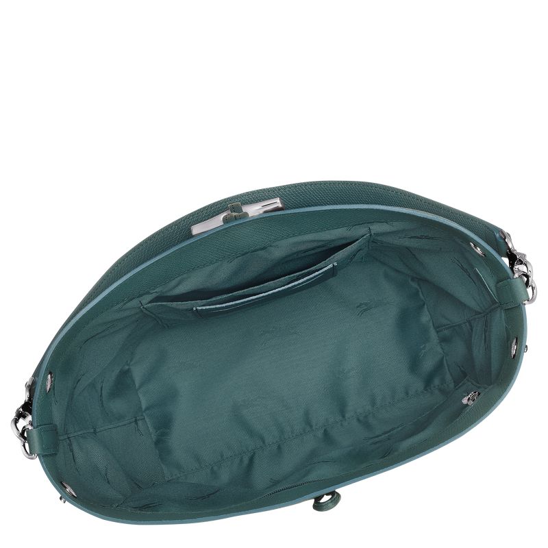 Blue Green Longchamp Le Roseau M Women Shoulder Bag | Ksa-492ARBYEG