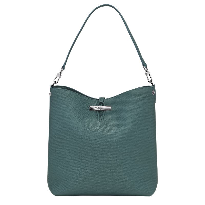 Blue Green Longchamp Le Roseau M Women Shoulder Bag | Ksa-492ARBYEG