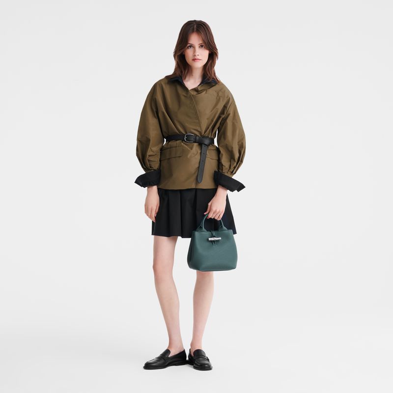 Blue Green Longchamp Le Roseau S Women Handbag | Ksa-912IAVORD