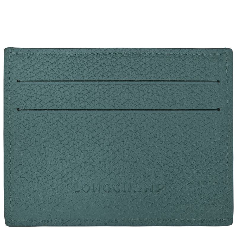 Blue Green Longchamp Le Roseau Women Card Holder | Ksa-906USONBF