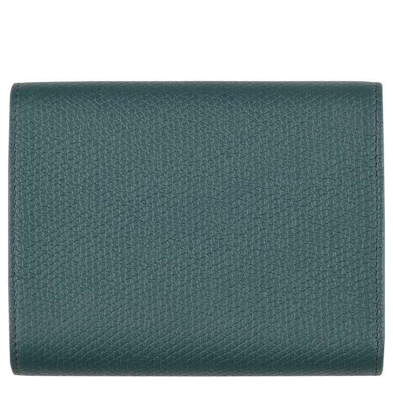 Blue Green Longchamp Le Roseau Women Wallet | Ksa-108ETKULR