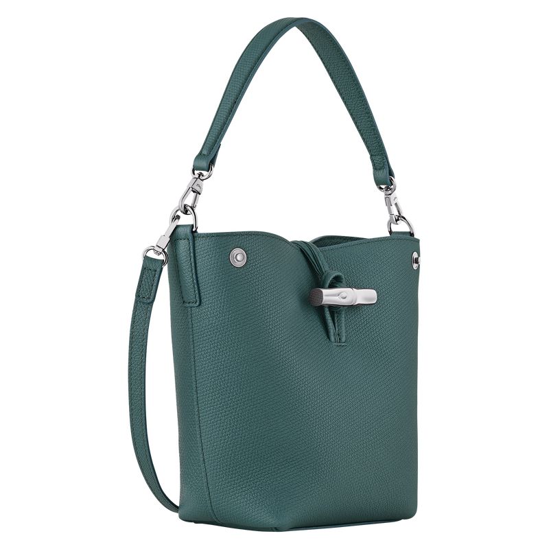 Blue Green Longchamp Le Roseau Xs Women Bucket Bag | Ksa-654UTXEFK