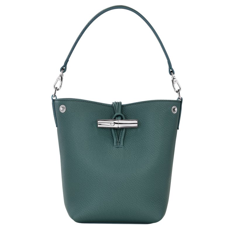 Blue Green Longchamp Le Roseau Xs Women Bucket Bag | Ksa-654UTXEFK