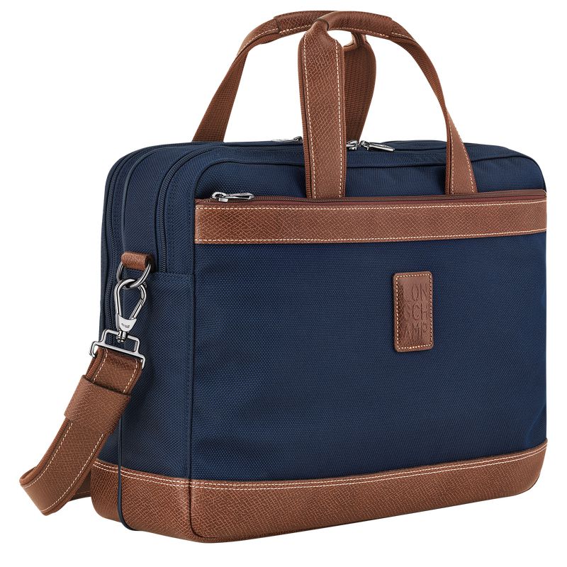 Blue Longchamp Boxford L Men Briefcase | Ksa-092CALHNT