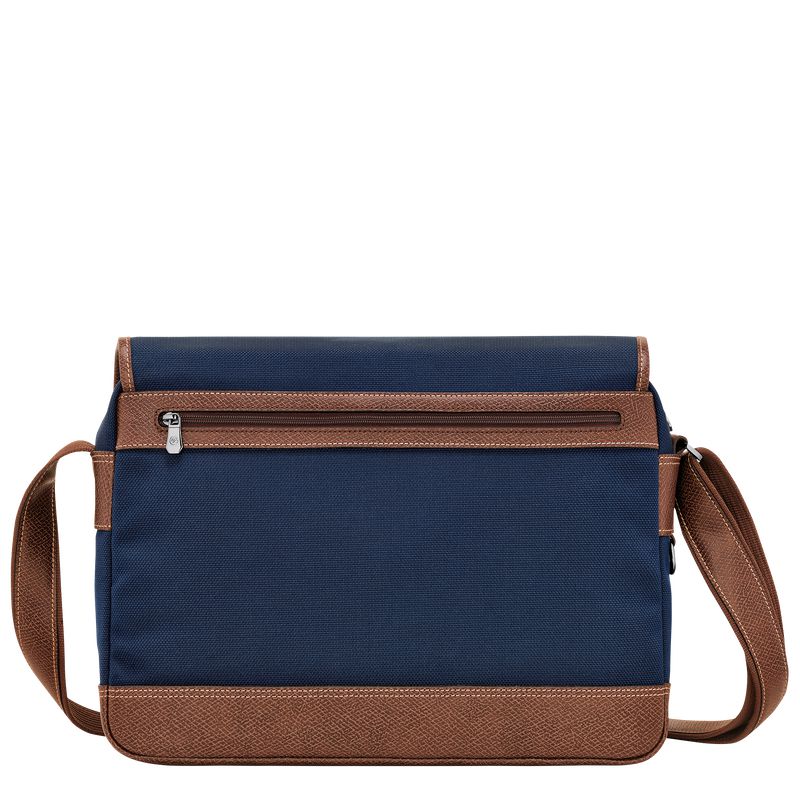 Blue Longchamp Boxford L Men Crossbody Bag | Ksa-197THKNEV