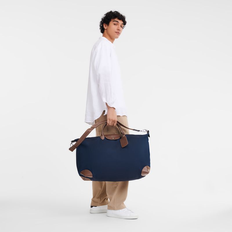 Blue Longchamp Boxford L Men Travel Bag | Ksa-038QGIPON
