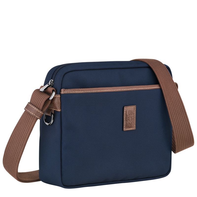 Blue Longchamp Boxford M Camera Men Crossbody Bag | Ksa-679HUNCSJ