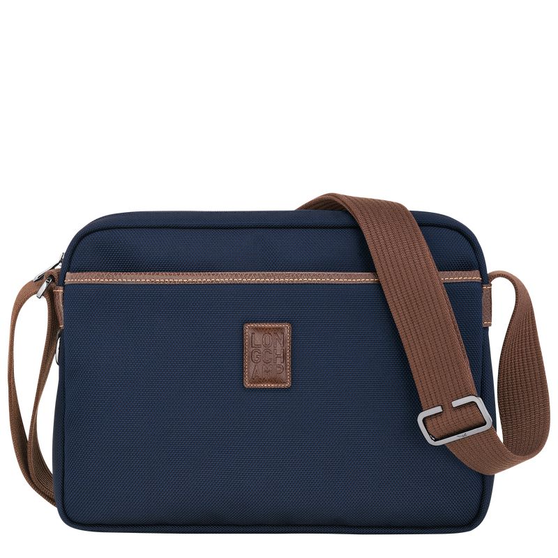Blue Longchamp Boxford M Camera Men Crossbody Bag | Ksa-679HUNCSJ