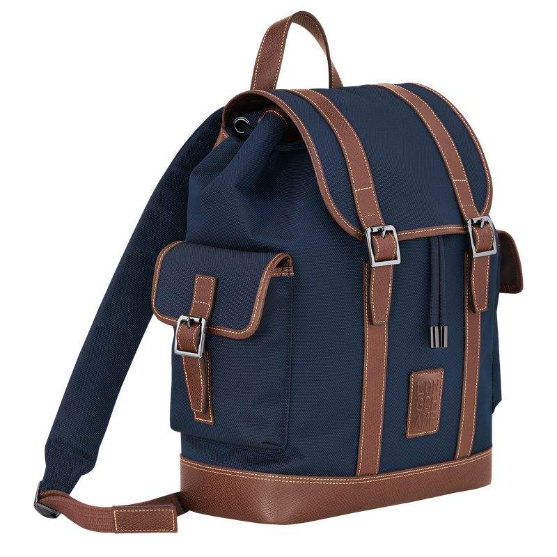 Blue Longchamp Boxford Men Backpack | Ksa-346ZHYKSA