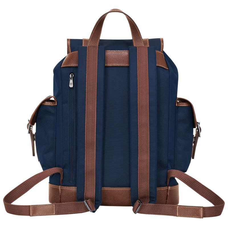 Blue Longchamp Boxford Men Backpack | Ksa-346ZHYKSA