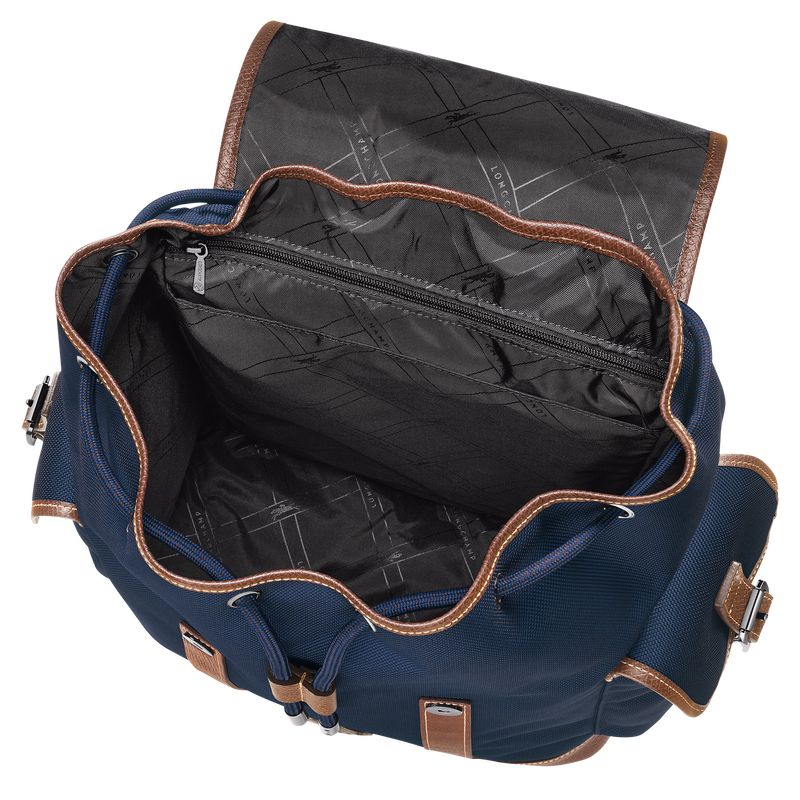 Blue Longchamp Boxford Men Backpack | Ksa-346ZHYKSA