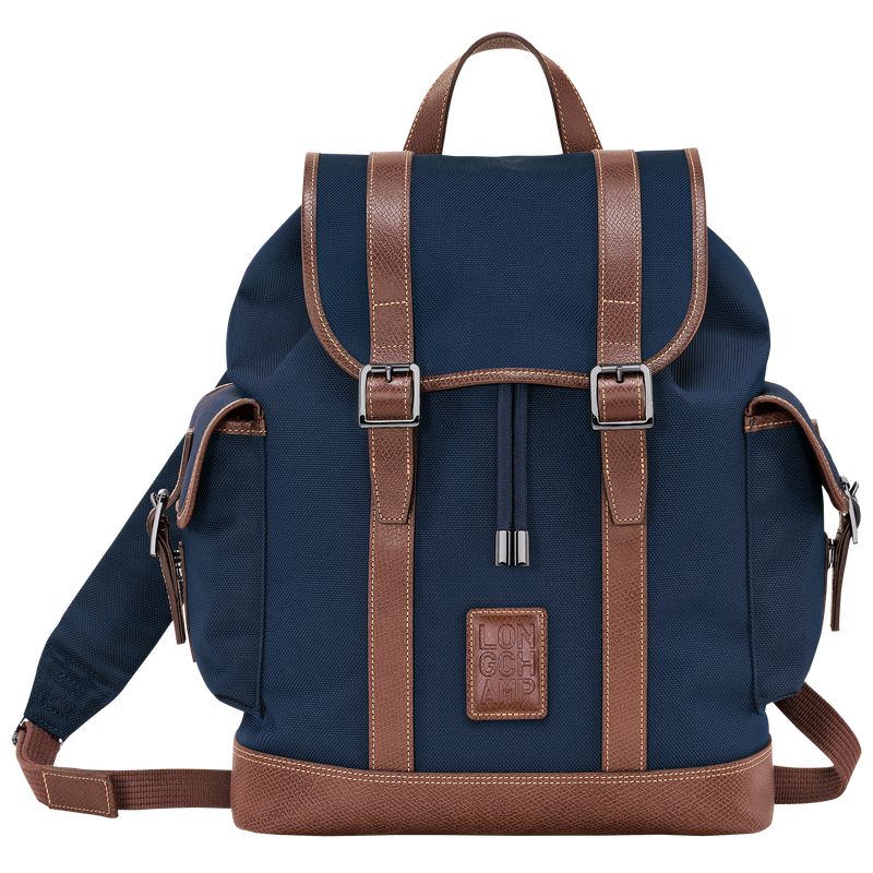 Blue Longchamp Boxford Men Backpack | Ksa-346ZHYKSA