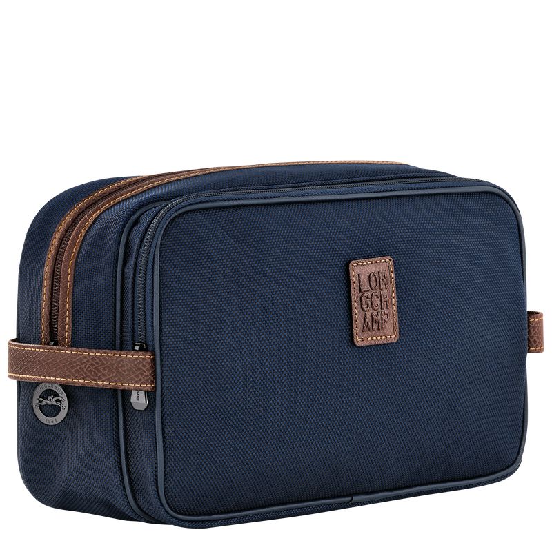 Blue Longchamp Boxford Men Toiletry Bags | Ksa-763PKDNMW