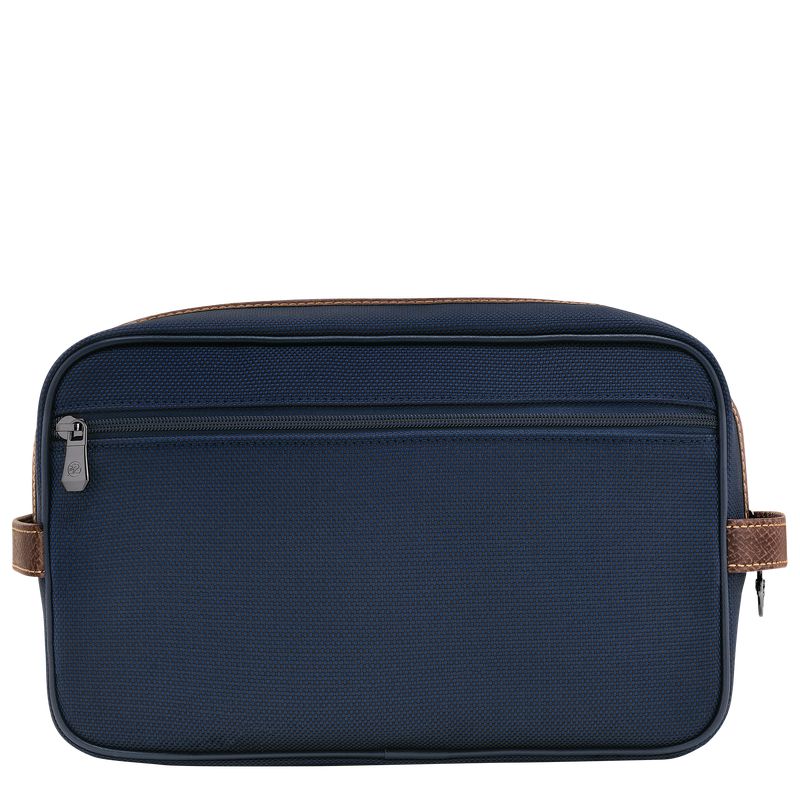 Blue Longchamp Boxford Men Toiletry Bags | Ksa-763PKDNMW