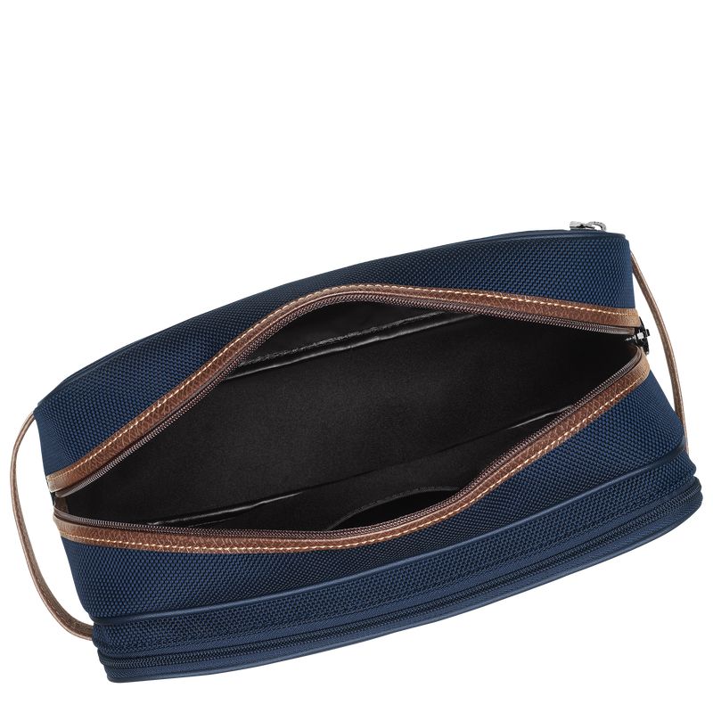 Blue Longchamp Boxford Men Toiletry Bags | Ksa-763PKDNMW