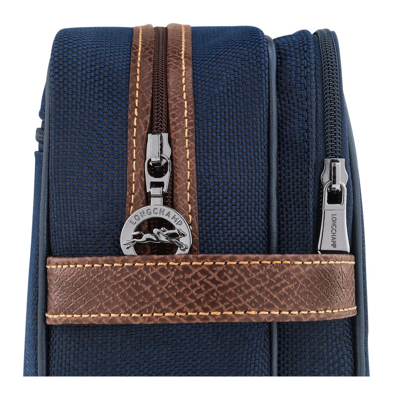 Blue Longchamp Boxford Men Toiletry Bags | Ksa-763PKDNMW