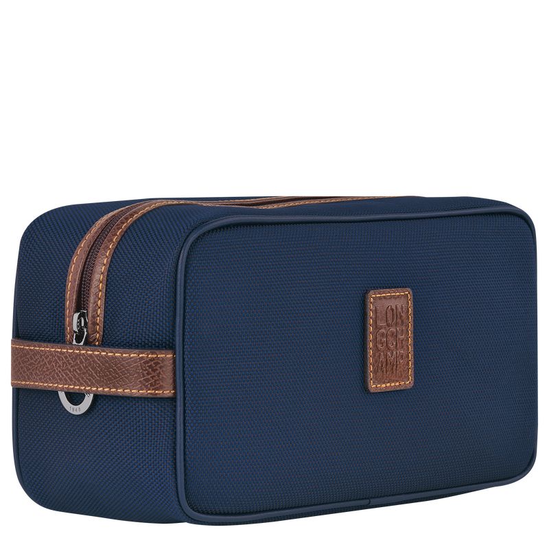 Blue Longchamp Boxford Men Toiletry Bags | Ksa-536QXLZWF
