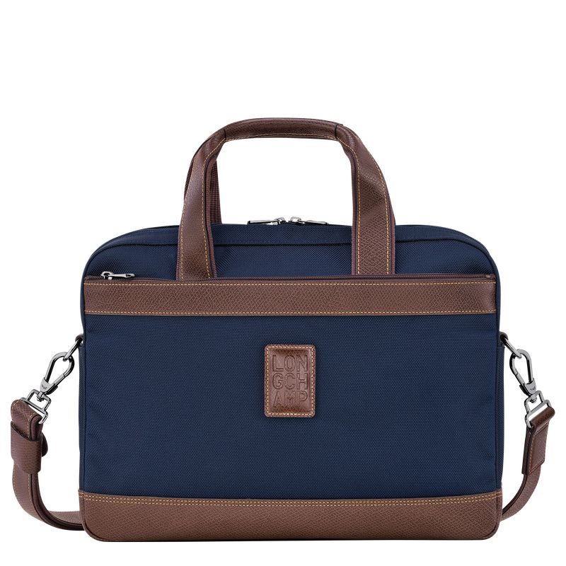 Blue Longchamp Boxford S Men Briefcase | Ksa-823GFJLIV