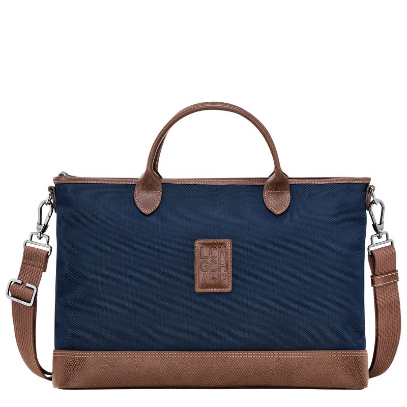 Blue Longchamp Boxford S Men Briefcase | Ksa-847KCYLRE