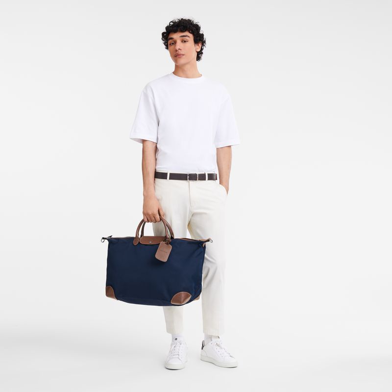 Blue Longchamp Boxford Xl Men Travel Bag | Ksa-034PUXHVS