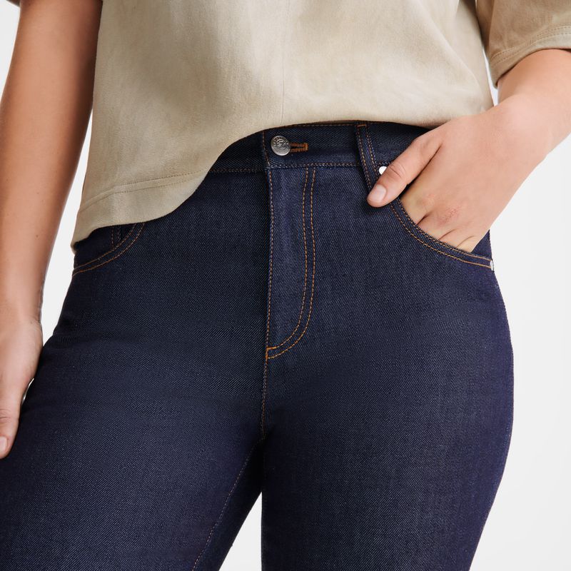 Blue Longchamp Denim Women Jeans | Ksa-160CHDZRT