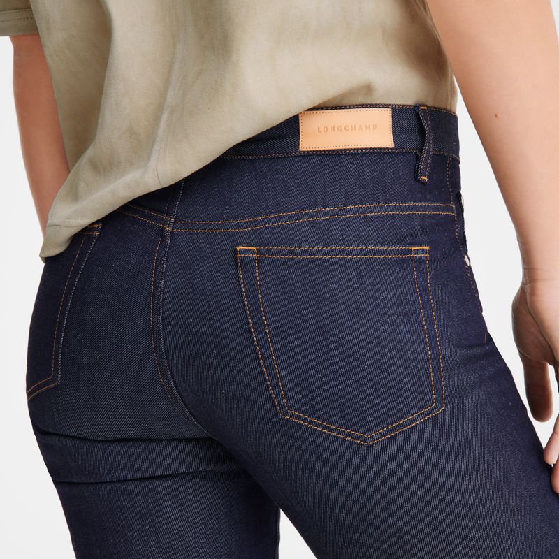 Blue Longchamp Denim Women Jeans | Ksa-160CHDZRT