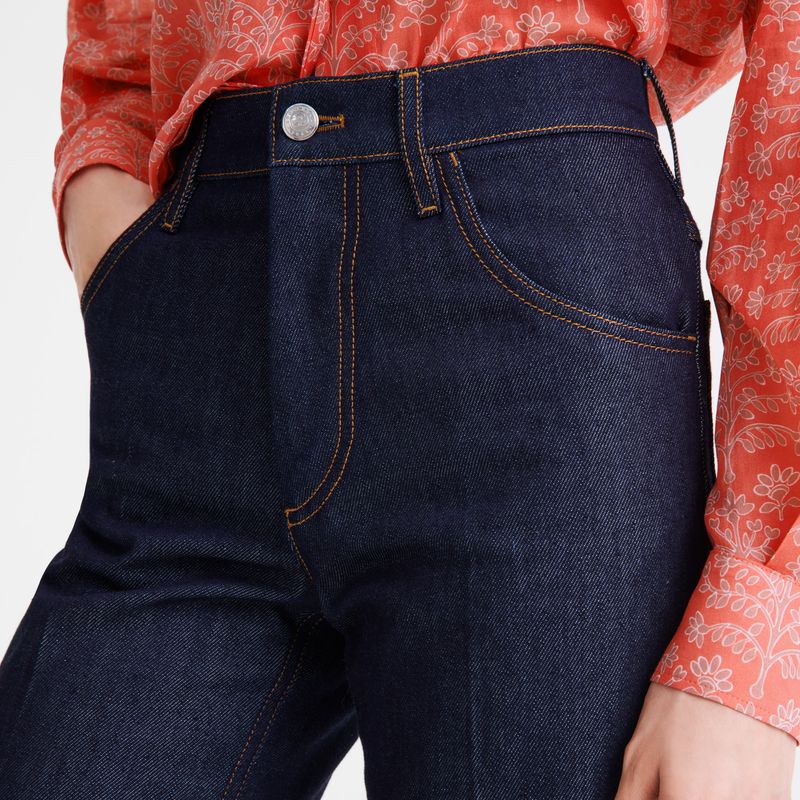Blue Longchamp Denim Women Jeans | Ksa-908URCOWH
