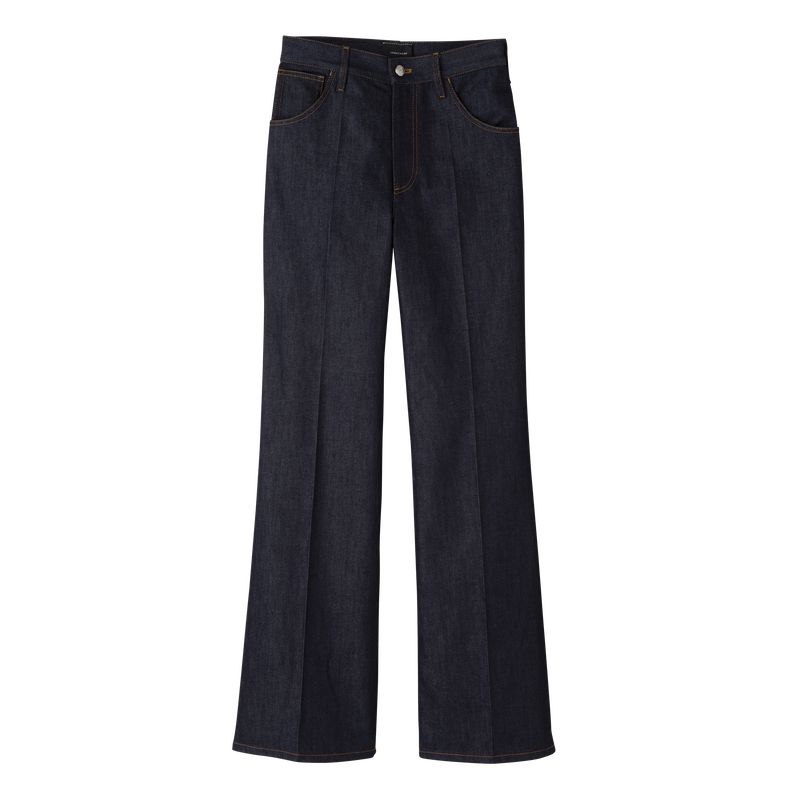 Blue Longchamp Denim Women Jeans | Ksa-908URCOWH