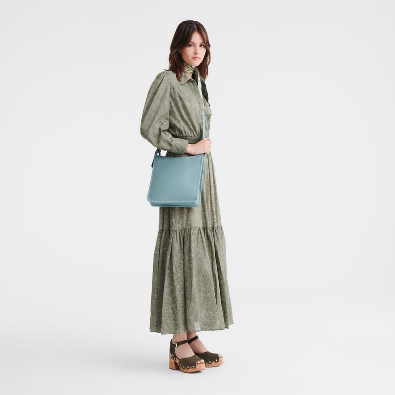Blue Longchamp Le Foulonné M Women Crossbody Bag | Ksa-237ICGHAS