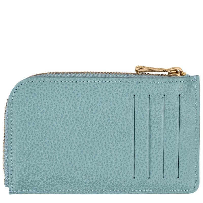 Blue Longchamp Le Foulonné Men Card Holder | Ksa-413JFMRBG