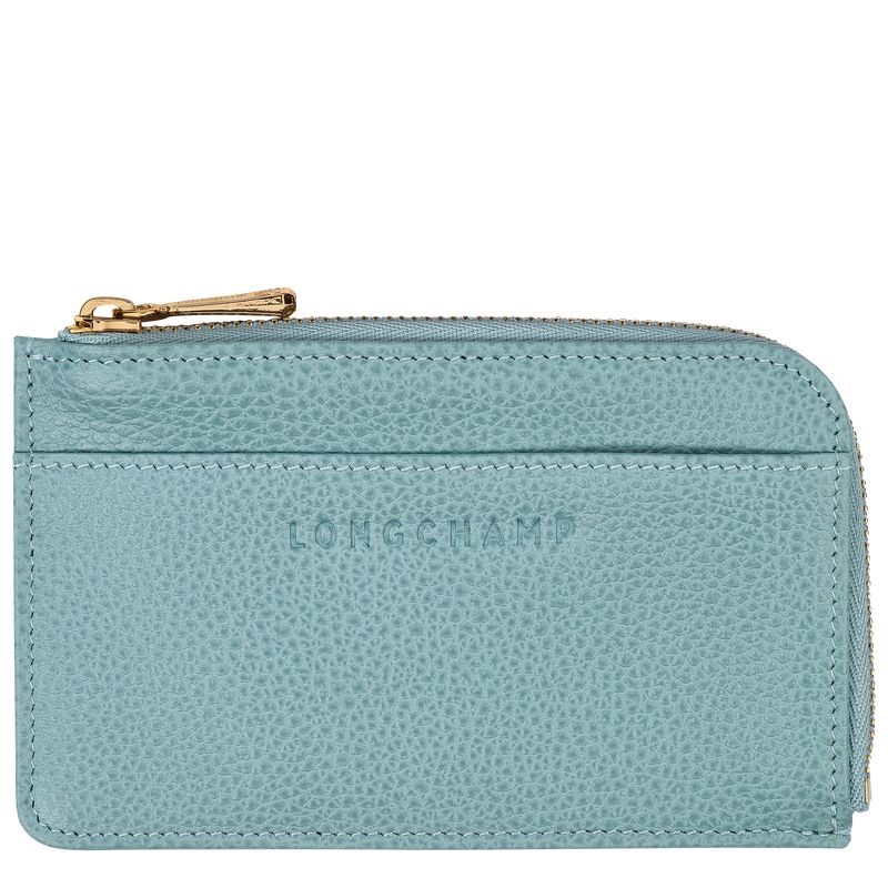 Blue Longchamp Le Foulonné Men Card Holder | Ksa-413JFMRBG