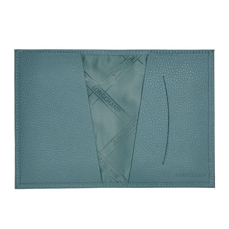 Blue Longchamp Le Foulonné Men Passport Holder | Ksa-346RSGPCD