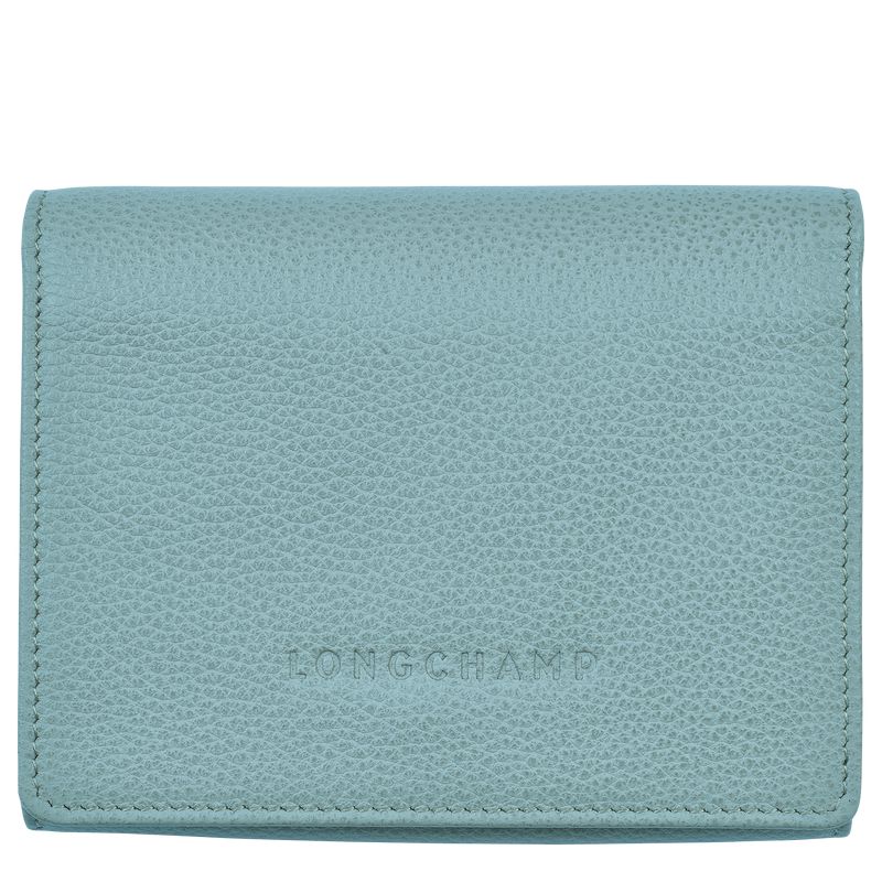 Blue Longchamp Le Foulonné Men Wallet | Ksa-894VEGZOX