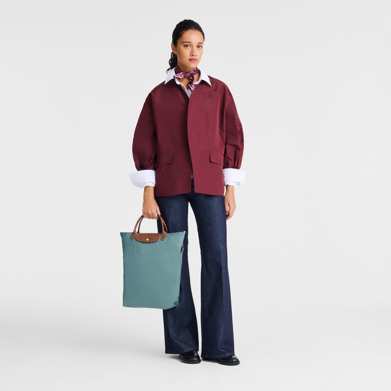Blue Longchamp Le Pliage Original M Women Tote Bag | Ksa-762MTUPDH