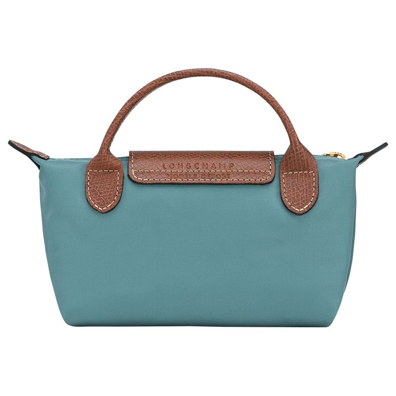Blue Longchamp Le Pliage Original With Handle Men Pouch | Ksa-960QTGXZP