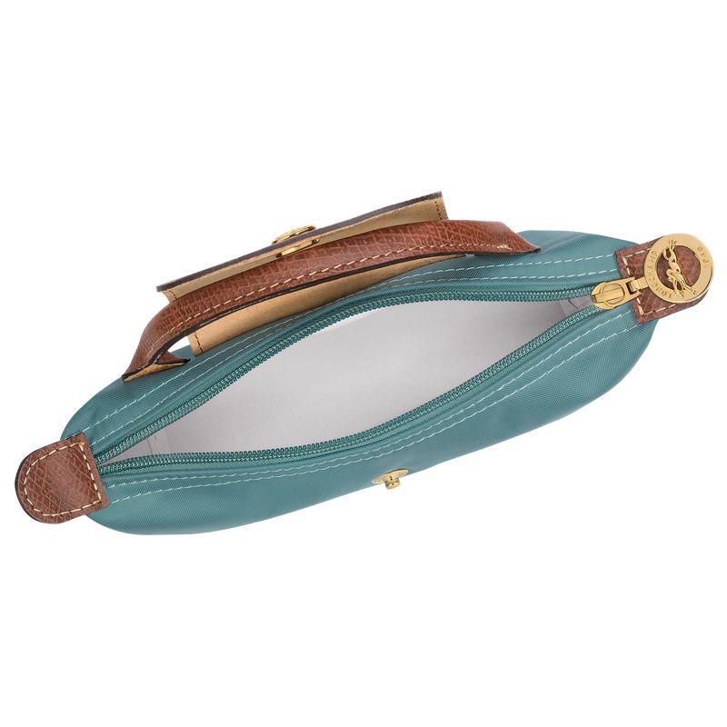 Blue Longchamp Le Pliage Original With Handle Men Pouch | Ksa-960QTGXZP