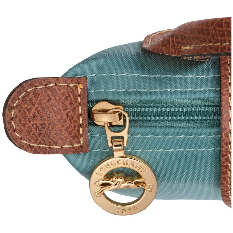 Blue Longchamp Le Pliage Original With Handle Men Pouch | Ksa-960QTGXZP