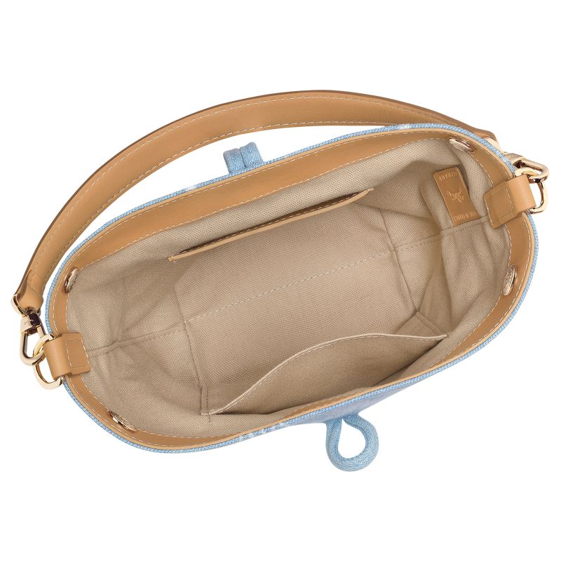 Blue Longchamp Le Roseau Xs Women Bucket Bag | Ksa-612CSHEFO