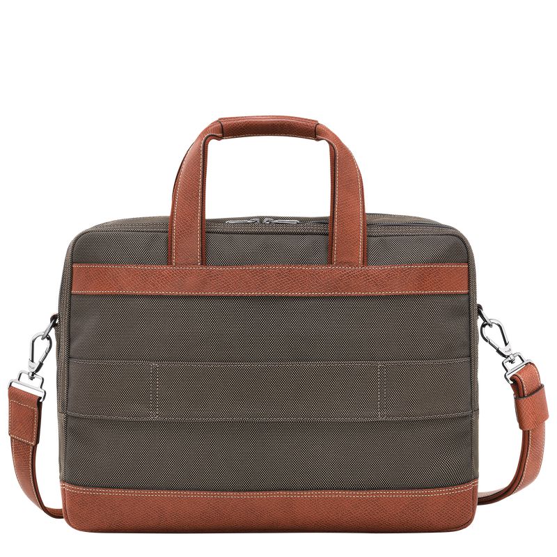 Brown Longchamp Boxford L Men Briefcase | Ksa-310FJWEPT