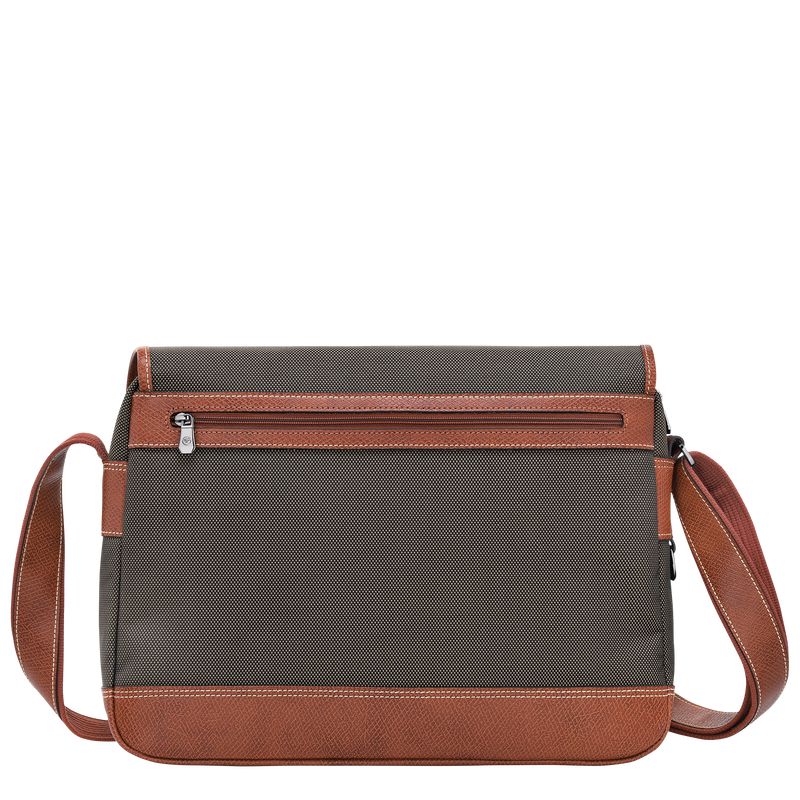 Brown Longchamp Boxford L Men Crossbody Bag | Ksa-278DUFLHV