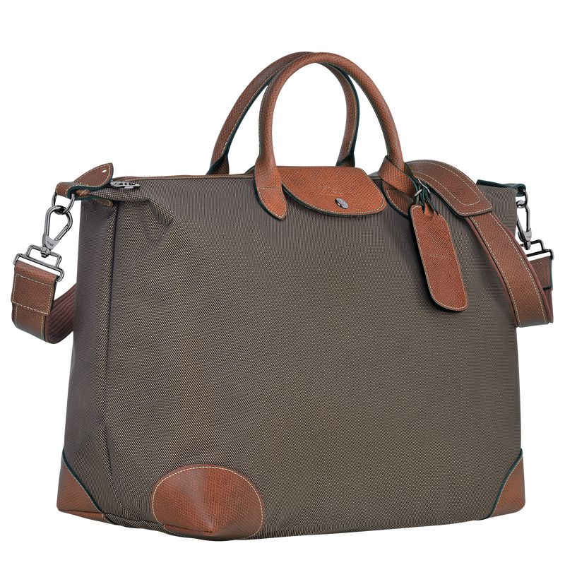 Brown Longchamp Boxford L Men Travel Bag | Ksa-278FATDRU