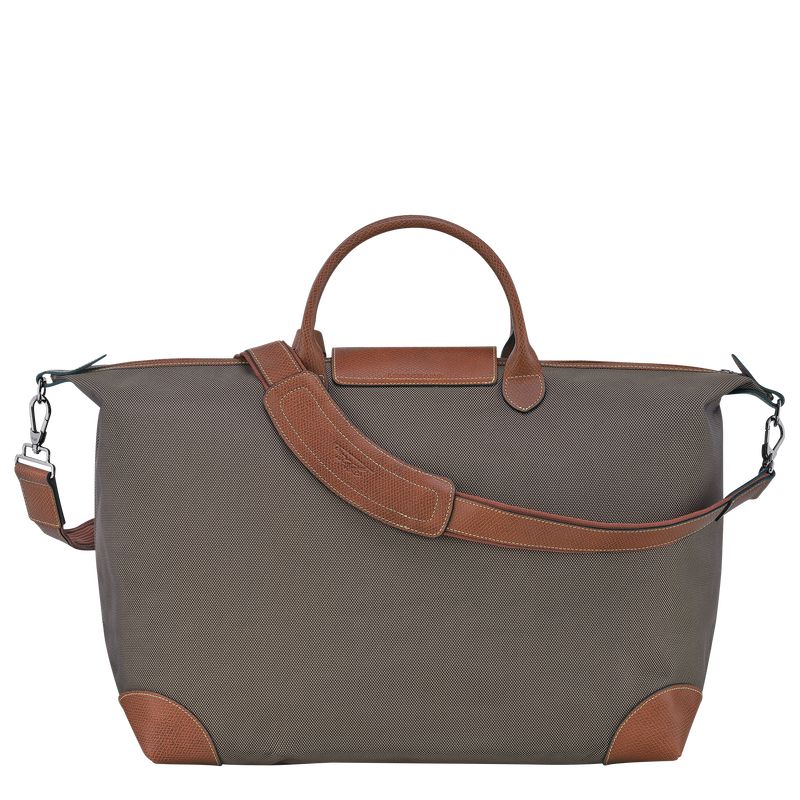 Brown Longchamp Boxford L Men Travel Bag | Ksa-278FATDRU
