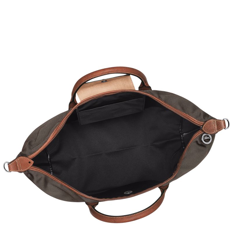 Brown Longchamp Boxford L Men Travel Bag | Ksa-278FATDRU
