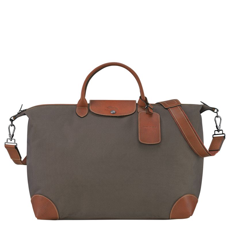 Brown Longchamp Boxford L Men Travel Bag | Ksa-278FATDRU